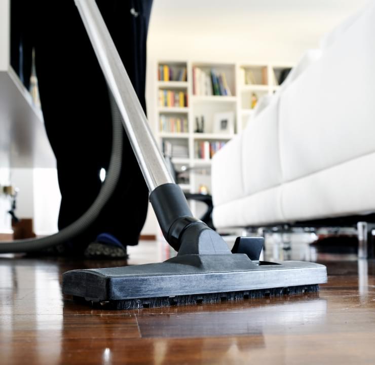 vacuum bedroom floor