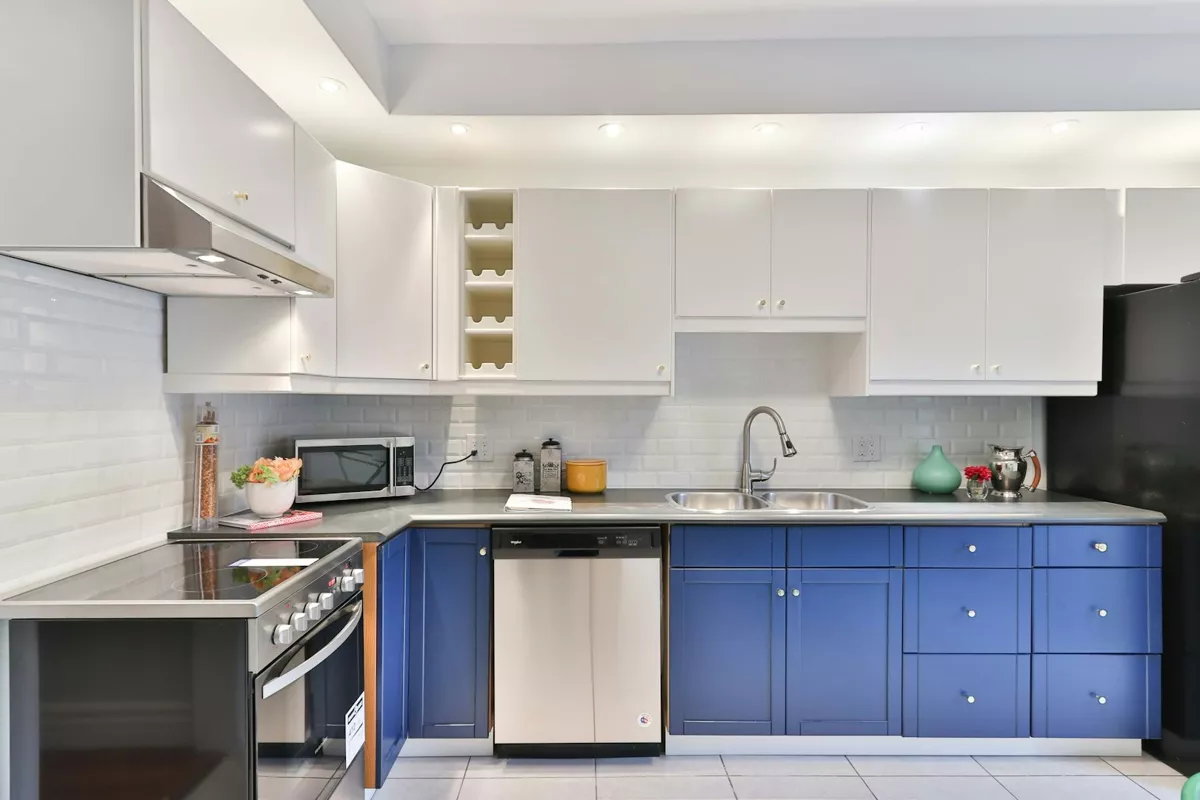 Kitchen after cleaning by a part time cleaner