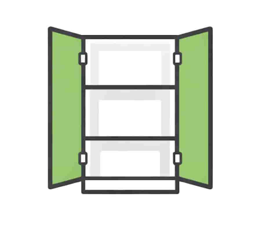 empty kitchen cabinets before move in cleaning